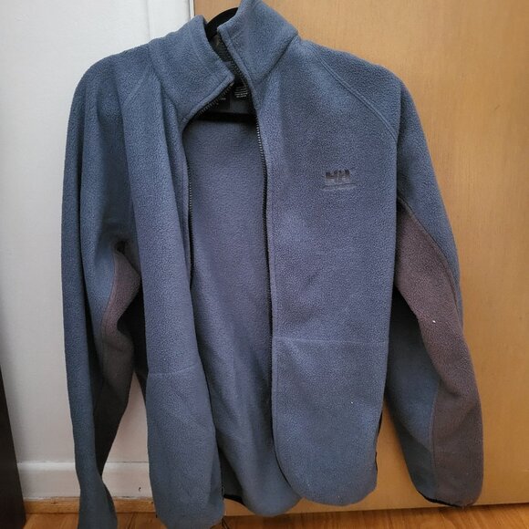 Helly Hansen Unisex Blue and Grey Zip Fleece (Medium) - Picture 2 of 5